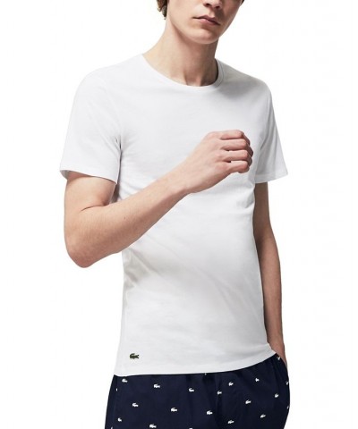 Men's Crew Neck Slim Fit T-shirt Set, 3-Piece White $26.25 Undershirt