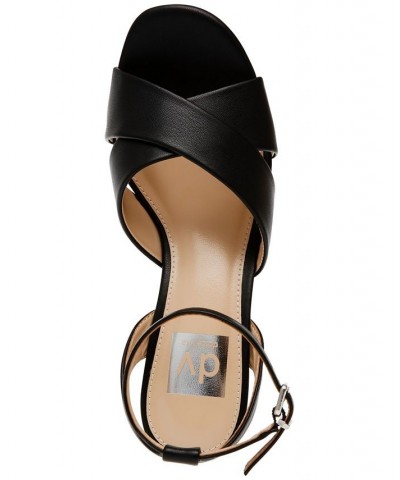 Women's Maggie Ankle-Strap Platform Sandals Black $43.35 Shoes