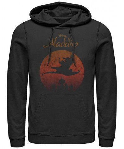 Disney Men's Aladdin Jasmine Silouhette Over Agrabah, Pullover Hoodie Black $34.97 Sweatshirt