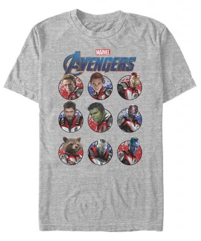 Marvel Men's Avengers Endgame Heroic Group Bubbles Short Sleeve T-Shirt Gray $17.50 T-Shirts