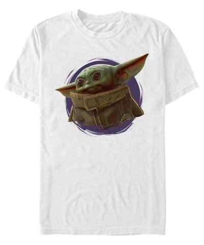 Star Wars The Mandalorian The Child Purple Smoke Short Sleeve Men's T-shirt Silver $17.84 T-Shirts