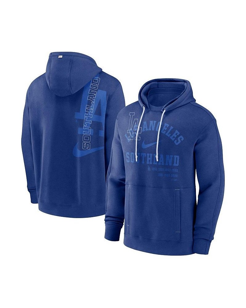 Men's Royal Los Angeles Dodgers Statement Ball Game Pullover Hoodie $51.70 Sweatshirt