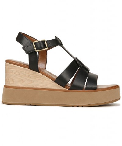 Barrett Wedge Sandals Black $69.60 Shoes