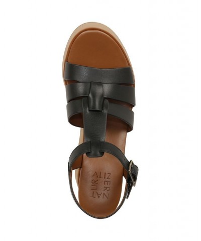 Barrett Wedge Sandals Black $69.60 Shoes