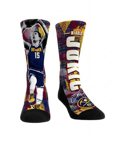 Men's and Women's Socks Nikola Jokic Denver Nuggets Big Player Crew Socks $18.55 Socks