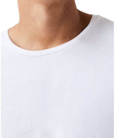 Men's Crew Neck Slim Fit T-shirt Set, 3-Piece White $26.25 Undershirt