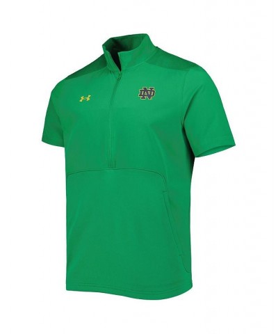 Men's Green Notre Dame Fighting Irish Motivate 2.0 Half-Zip Jacket $45.00 Jackets