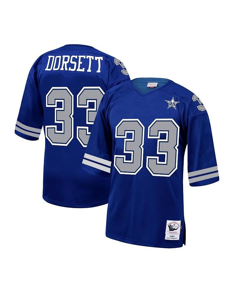 Men's Tony Dorsett Royal Dallas Cowboys 1984 Authentic Retired Player Jersey $130.20 Jersey