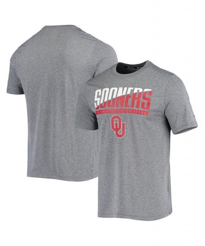 Men's Gray Oklahoma Sooners Wordmark Slash T-shirt $19.20 T-Shirts