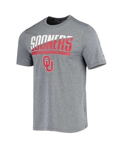 Men's Gray Oklahoma Sooners Wordmark Slash T-shirt $19.20 T-Shirts