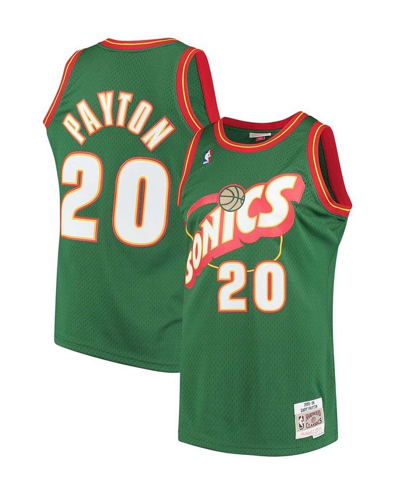 Men's Gary Payton Green Seattle Supersonics 1995-96 Hardwood Classics Swingman Jersey $70.00 Jersey