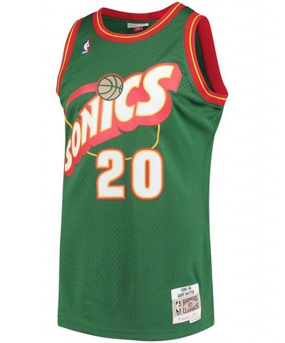 Men's Gary Payton Green Seattle Supersonics 1995-96 Hardwood Classics Swingman Jersey $70.00 Jersey