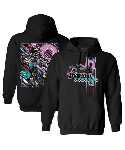 Men's Black Alex Bowman ally Night Car Pullover Hoodie $40.49 Sweatshirt