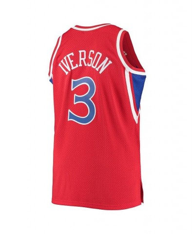 Men's Allen Iverson Red Philadelphia 76ers Big and Tall Hardwood Classics Swingman Player Jersey $48.00 Jersey