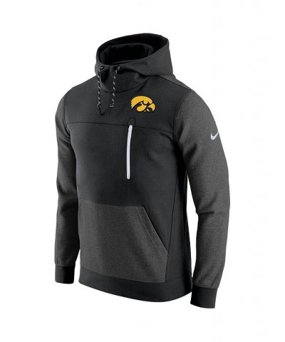 Men's Black Iowa Hawkeyes AV-15 2.0 Pullover Hoodie $48.00 Sweatshirt