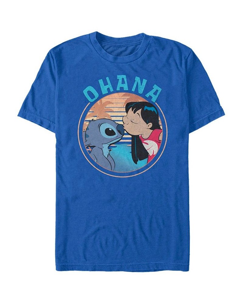 Men's Lilo Stitch Ohana Short Sleeve T-Shirt Royal $15.40 T-Shirts