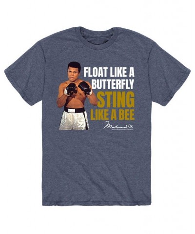 Men's Muhammad Ali Butterfly T-shirt Blue $18.89 T-Shirts