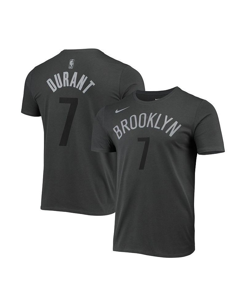 Men's Kevin Durant Gray Brooklyn Nets Icon Performance T-shirt $22.94 T-Shirts