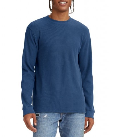 Men's Waffle Knit Thermal Long Sleeve T-Shirt PD06 $21.29 Shirts