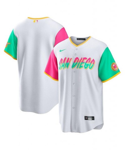 Men's White San Diego Padres 2022 City Connect Replica Team Jersey $71.20 Jersey