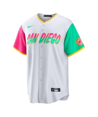 Men's White San Diego Padres 2022 City Connect Replica Team Jersey $71.20 Jersey