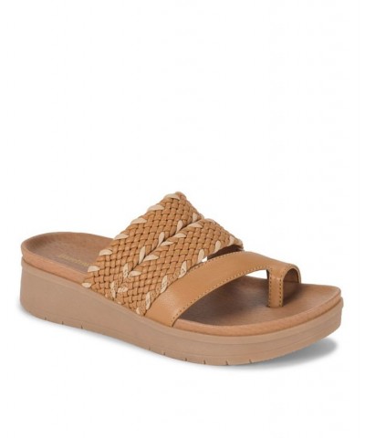 Women's Gwendalyn Slide Sandal Brown $44.20 Shoes