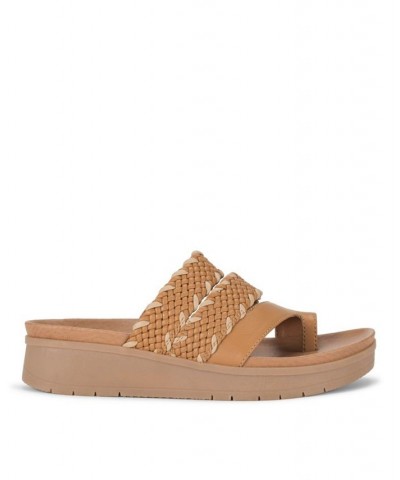 Women's Gwendalyn Slide Sandal Brown $44.20 Shoes