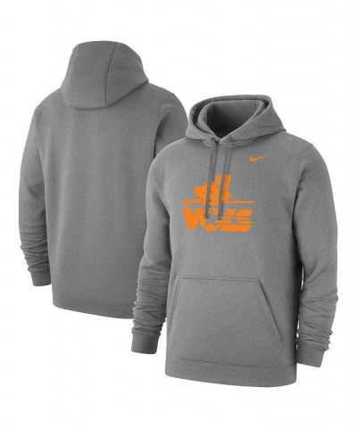 Men's Heathered Gray Tennessee Volunteers Big and Tall Alternate Logo Club Pullover Hoodie $38.25 Sweatshirt