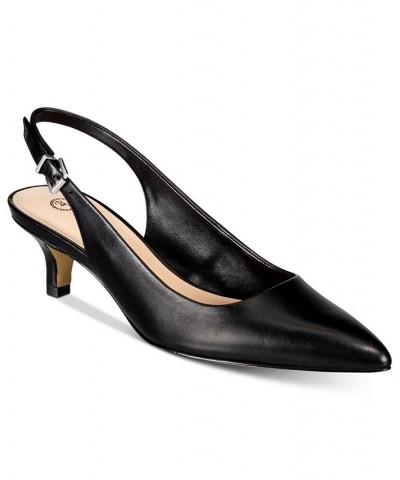 Scarlett Slingback Pumps Black $55.00 Shoes