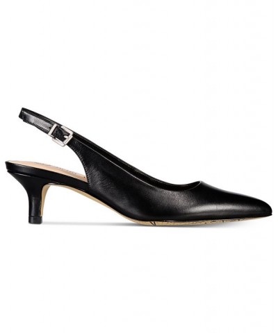 Scarlett Slingback Pumps Black $55.00 Shoes