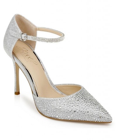 Women's Jailene Evening Pumps Silver $38.70 Shoes