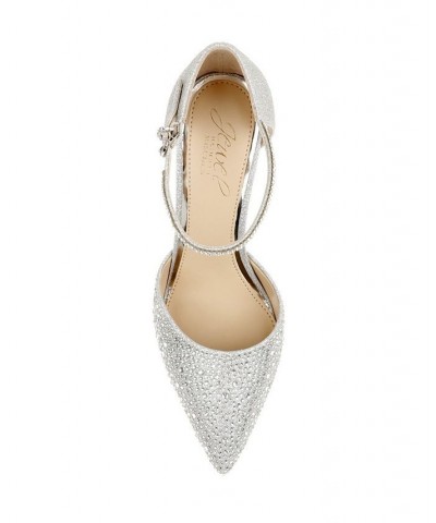 Women's Jailene Evening Pumps Silver $38.70 Shoes