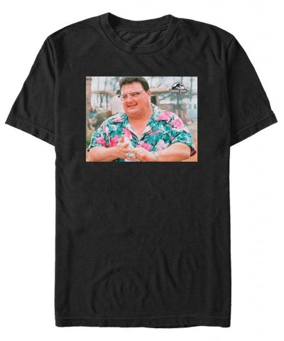 Jurassic Park Men's Nedry Portrait Short Sleeve T-Shirt Black $19.24 T-Shirts