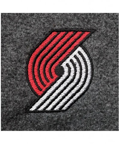 Men's Portland Trail Blazers Heathered Charcoal Flanker Full-Zip Jacket $36.50 Jackets