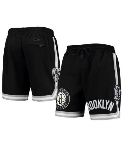 Men's Black Brooklyn Nets Chenille Shorts $47.83 Shorts