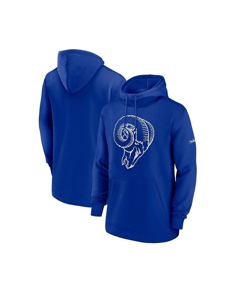 Men's Royal Los Angeles Rams Classic Pullover Hoodie $44.10 Sweatshirt