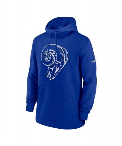 Men's Royal Los Angeles Rams Classic Pullover Hoodie $44.10 Sweatshirt