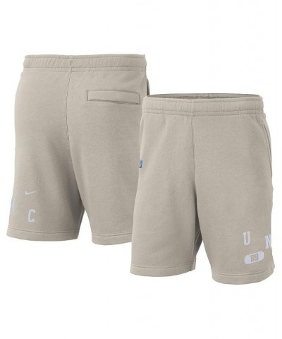 Men's Cream North Carolina Tar Heels Fleece Shorts $35.74 Shorts