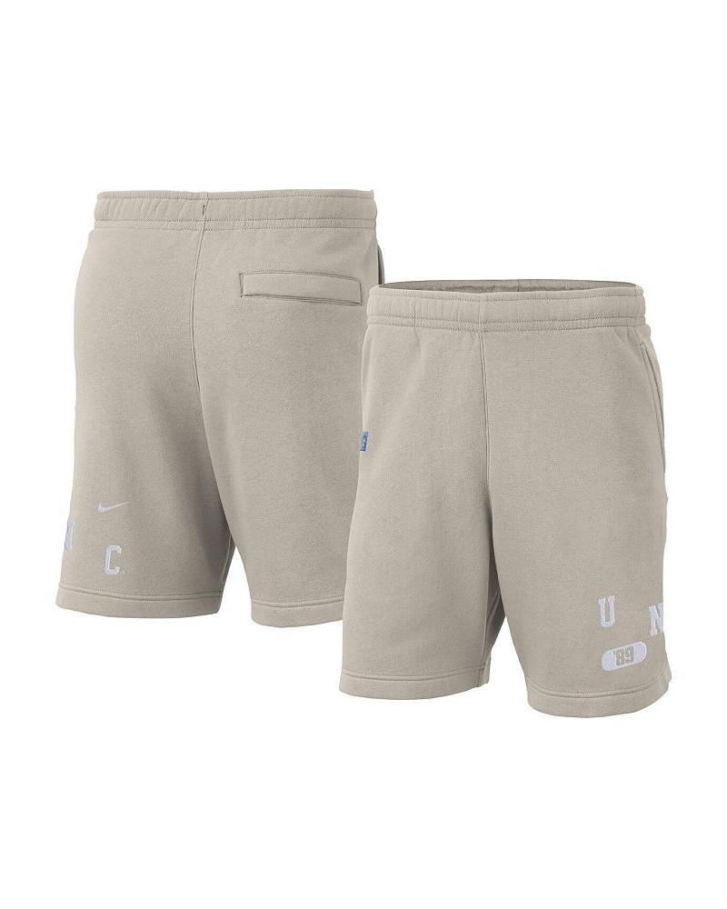 Men's Cream North Carolina Tar Heels Fleece Shorts $35.74 Shorts