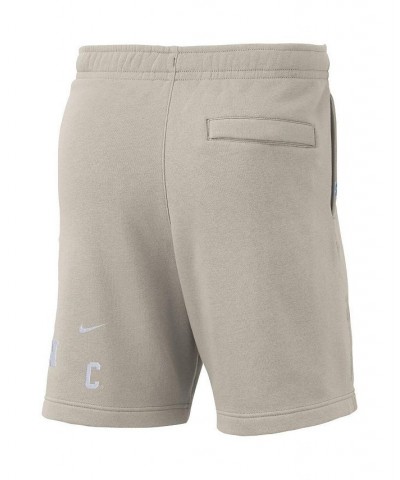 Men's Cream North Carolina Tar Heels Fleece Shorts $35.74 Shorts