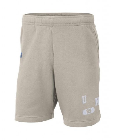 Men's Cream North Carolina Tar Heels Fleece Shorts $35.74 Shorts