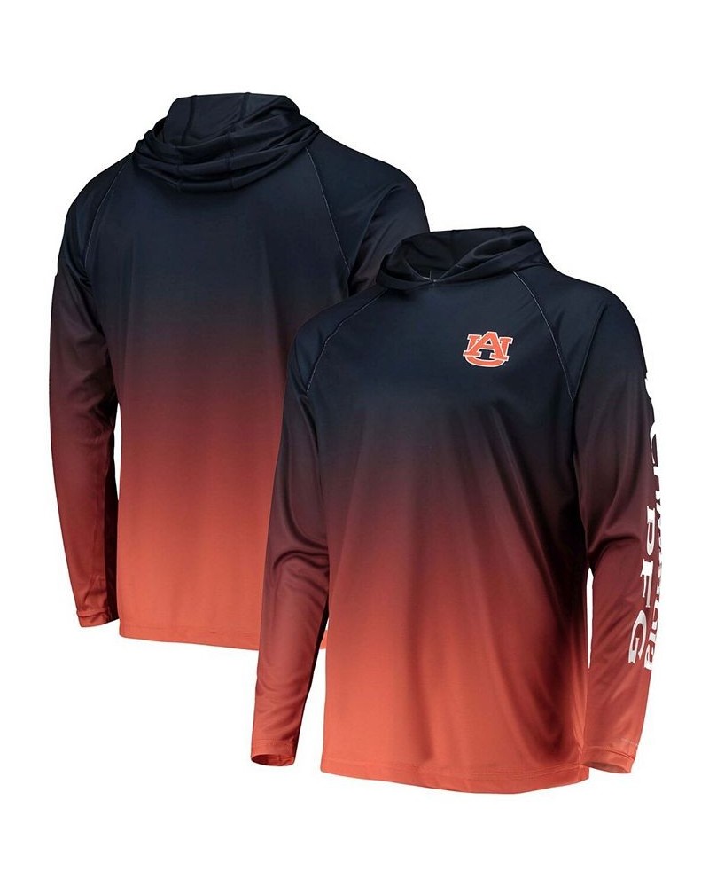 Men's Navy Auburn Tigers Terminal Tackle Omni-Shade UPF 50 Long Sleeve Hooded T-shirt $37.09 T-Shirts