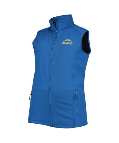 Men's Royal Los Angeles Chargers Big and Tall Archer Softshell Full-Zip Vest $42.39 Jackets