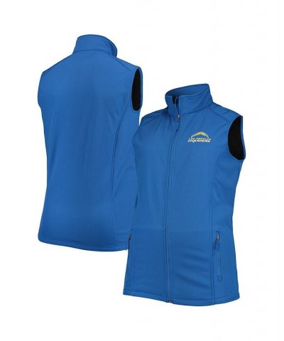 Men's Royal Los Angeles Chargers Big and Tall Archer Softshell Full-Zip Vest $42.39 Jackets