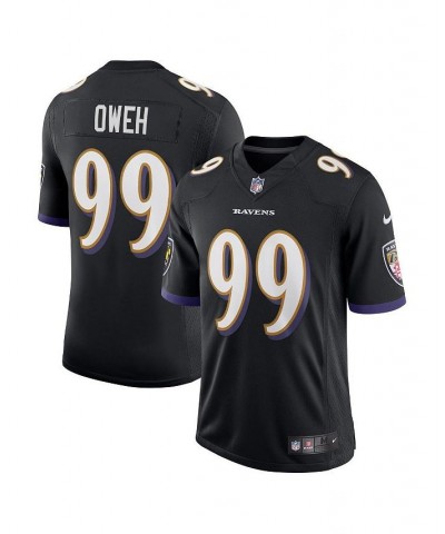 Men's Odafe Oweh Black Baltimore Ravens Vapor Limited Jersey $74.80 Jersey