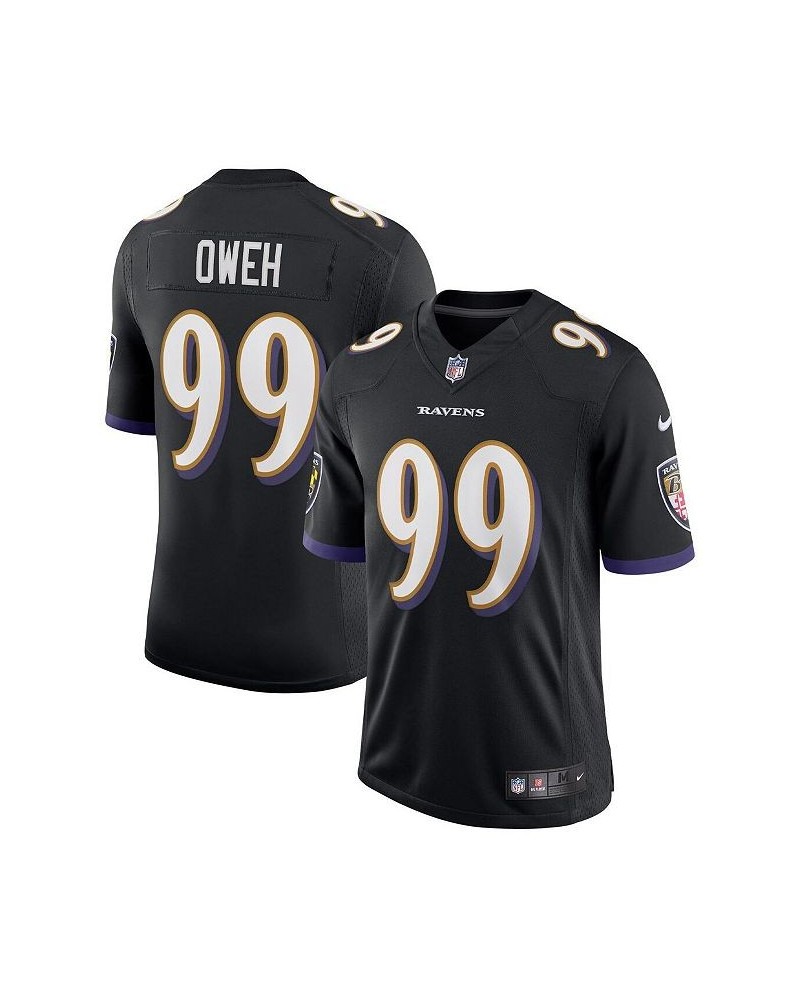 Men's Odafe Oweh Black Baltimore Ravens Vapor Limited Jersey $74.80 Jersey