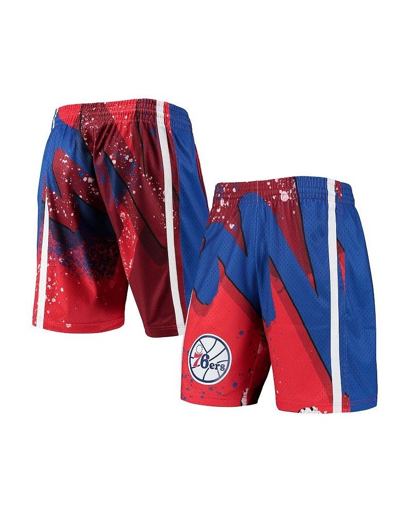 Men's Red Philadelphia 76ers Hardwood Classics 1996 Hyper Hoops Swingman Shorts $33.00 Shorts