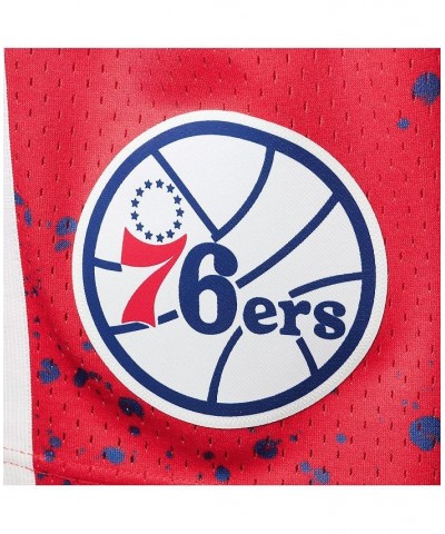 Men's Red Philadelphia 76ers Hardwood Classics 1996 Hyper Hoops Swingman Shorts $33.00 Shorts