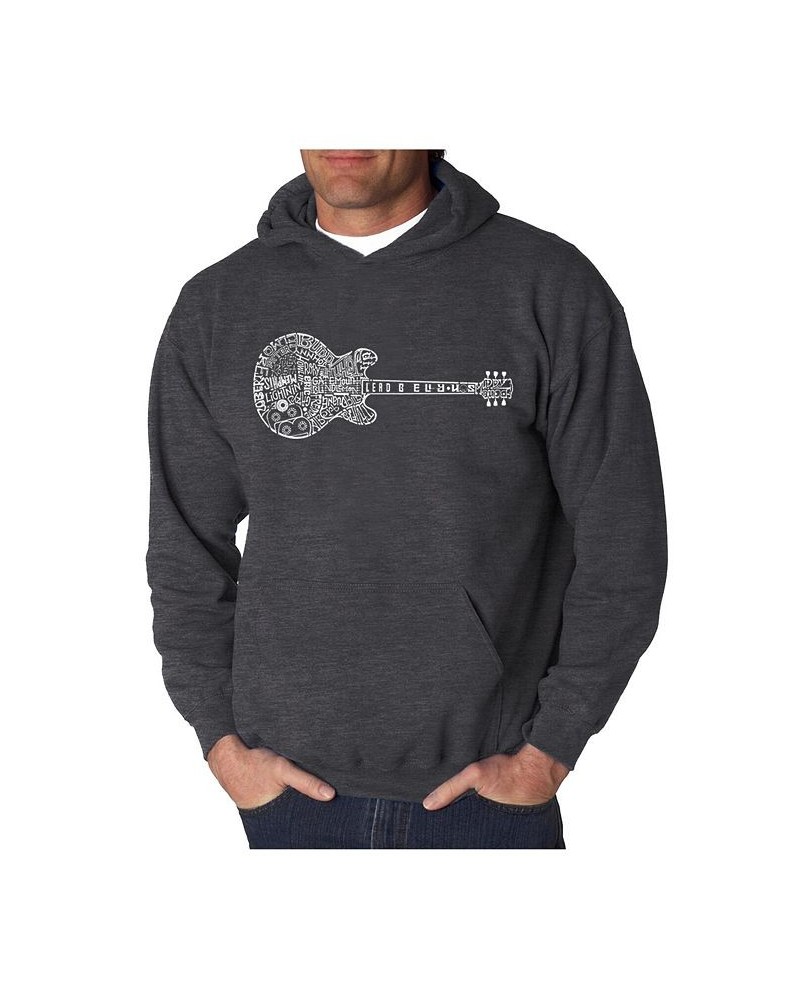 Men's Word Art Hooded Sweatshirt - Blues Legends Gray $32.39 Sweatshirt