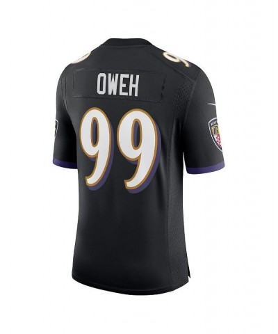 Men's Odafe Oweh Black Baltimore Ravens Vapor Limited Jersey $74.80 Jersey